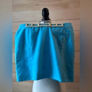 IZOD XFG Turquoise Mini Skorts Size 12 pockets zip up activewear teal summer